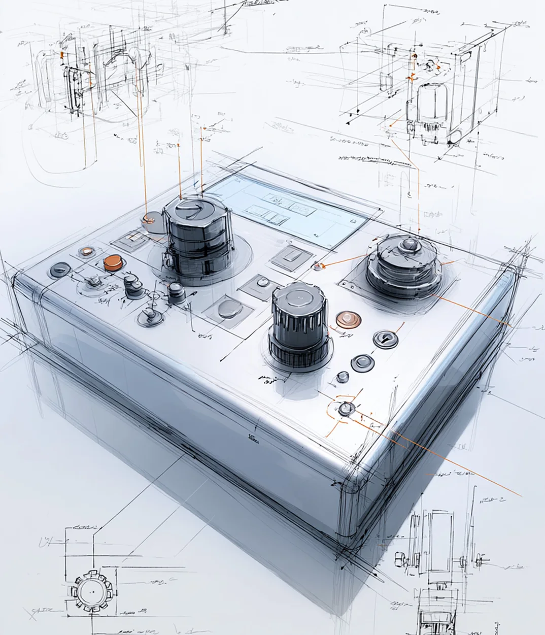Industrial control product concept and engineering drawings